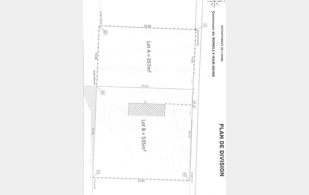 ROMILLY IMMO : Terrain | ROMILLY-SUR-SEINE (10100) | 0 m2 | 26 400 € 